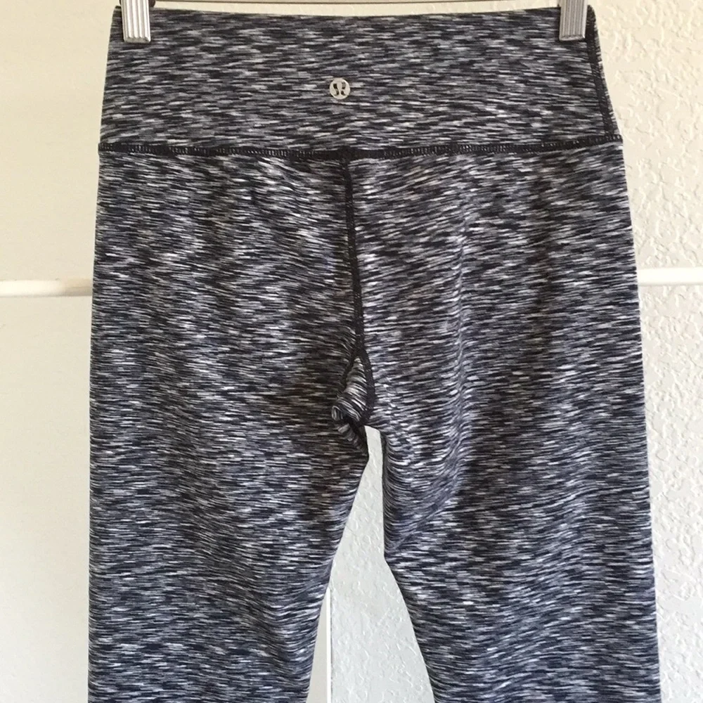 Lululemon Wonder Under Pant (Hi-Rise) black white